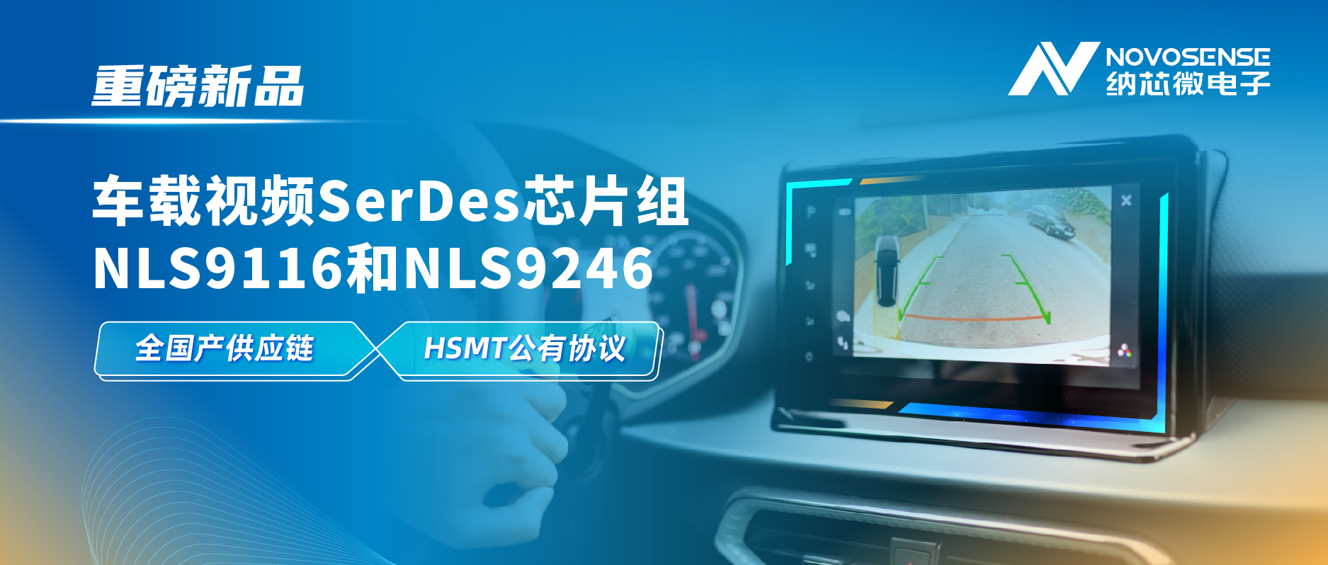 全国产供应链、完成HSMT芯片互联互通测试，mg不朽情缘官网推出车载视频SerDes芯片组NLS9116和NLS9246